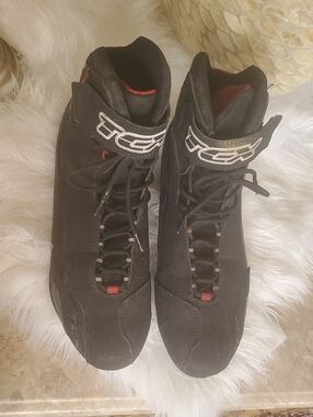 TCx Black High-Top Motocycle  Sneakers Boots Size 11
